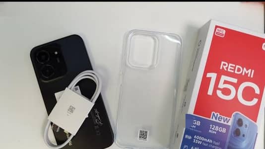 Redmi 15 c 6 128 only one month use With original box with charger