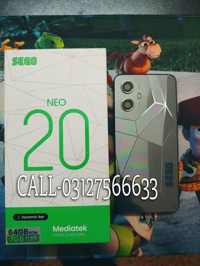 SEGO Neo 20 7GB RAM 64GB ROM  12 MONTHS WARRANTY BOX CALL-03408981418