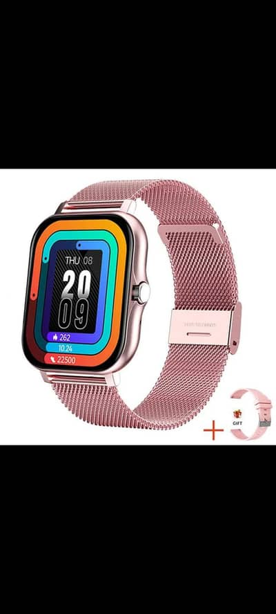 Premium Gold Smart Watch – Sports Mode, Call & Fitness Tracker