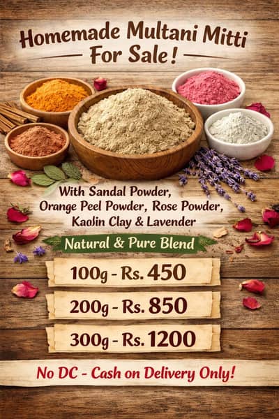  Homemade Multani Mitti – Natural Herbal Face Pack . . .