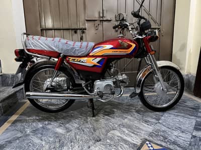 HONDA CD 70 MODEL 2025 PUNJAB REGISTERED.