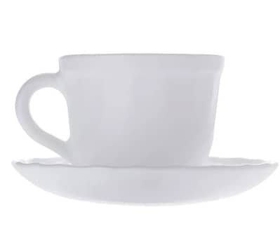 Endura 6 tea cups and saucers set NEW