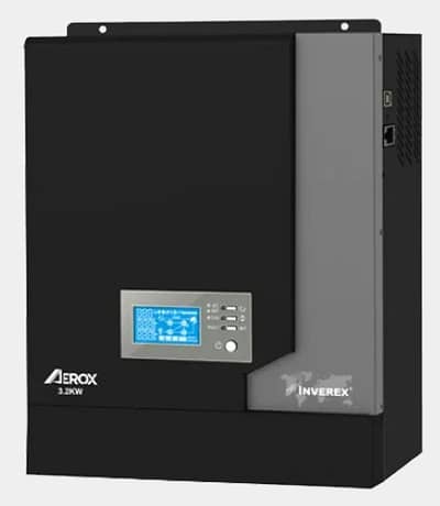 Inverex 3.2kw Hybrid inverter with panels and stand