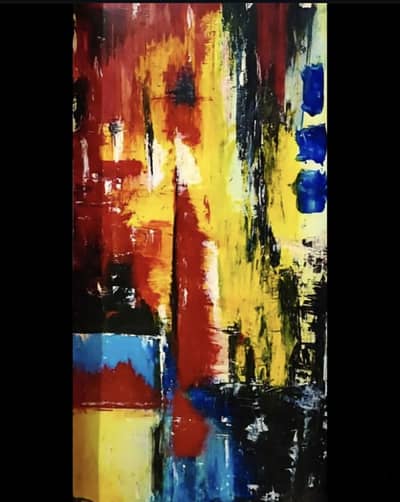 Abstract painting and calligraphy abstract