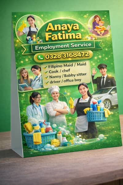 Maids / House Maids / Chef / House Cook / Baby Sitter maid available