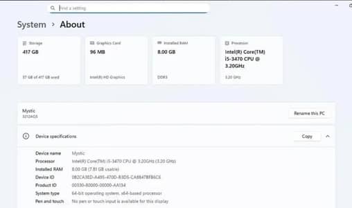 Intel Core i5 3rd generation pc without gpu