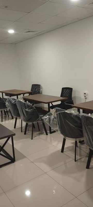 596 sqft furnished office available on rent