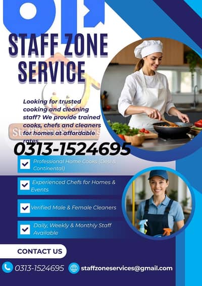 Male / Female Cook – Home Chef Required (Full Time / Part Time)