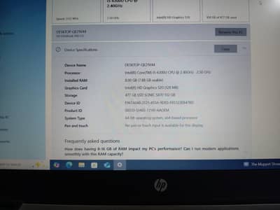 Dell lap top 5 th Generation