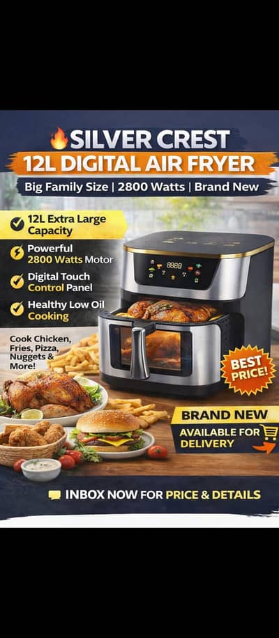 I am selling air fryer silver crest 12L