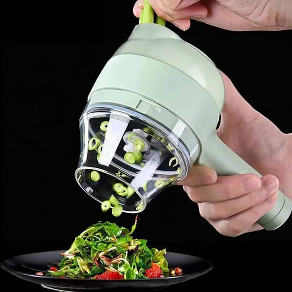 Electric Handheld Food Chopper, Multifunction Vegetable & Garlic Cutter, USB Rechargeable Mini Kitchen Food Processor