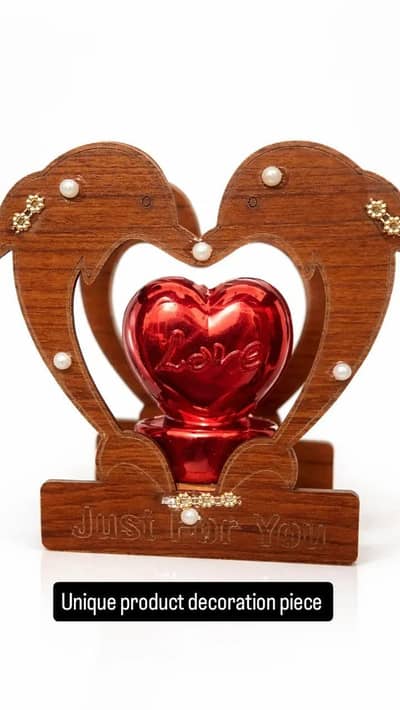 Beautiful Love Heart Showpiece | Romantic Gift | Home Decor