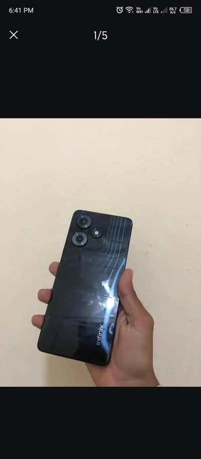 Infinix hot 30 with box 8+8 128 GB 10by10 no open repair