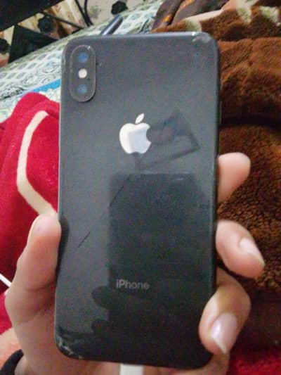 Iphone x 64gb non pta face id on back crack
