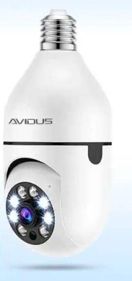 WiFi Light Bulb Smart CCTV Camera 1080P PTZ 360° Wireless