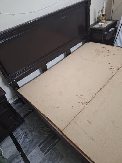 king size bed with side tables for sale