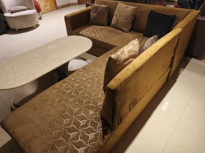 slightly used corner sofa