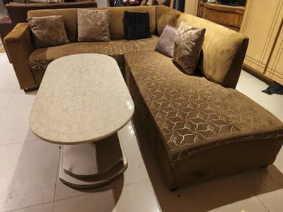 slightly used corner sofa