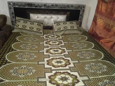 wooden king size bed