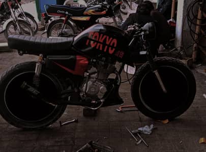 Honda 125 converted into Cafe Racer style for sale