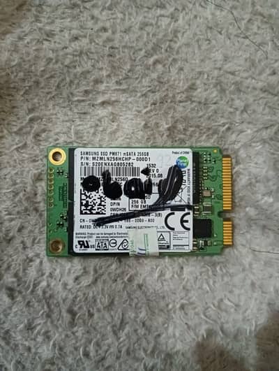 Samsung 256GB mSATA SSD – Original | Fully Working | Fast Performance