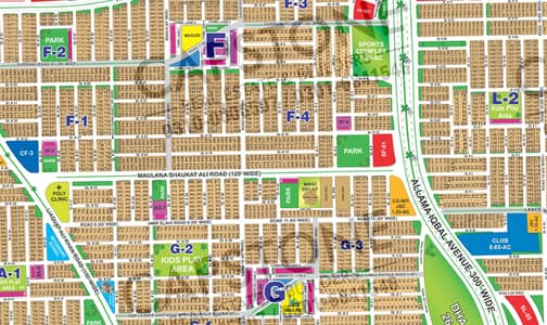 Future Family Palace Location DHA Multan Sector F Park Facing ,300 ft road