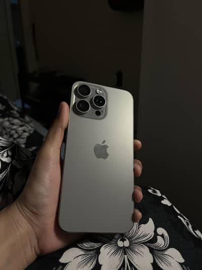 Iphone 15 pro max jv with box lush condition