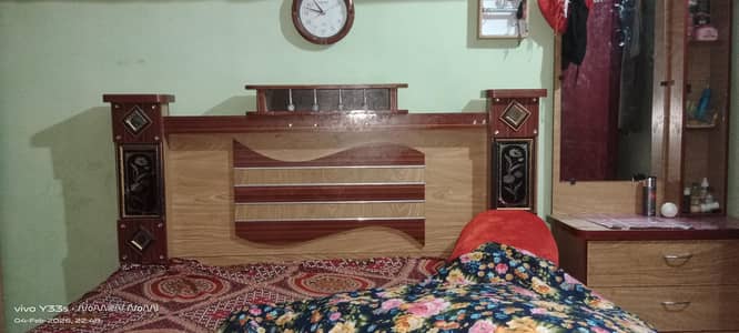 king size bed  mattress almari singhar 2 chohty draz