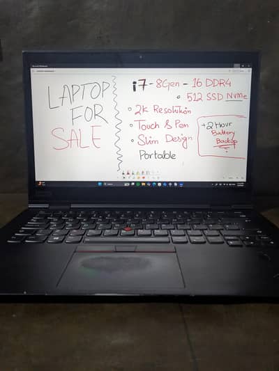 Lenovo X1 Yoga 3rd Generation - 16/512 - 2k - Slim - 360° Tablet mode