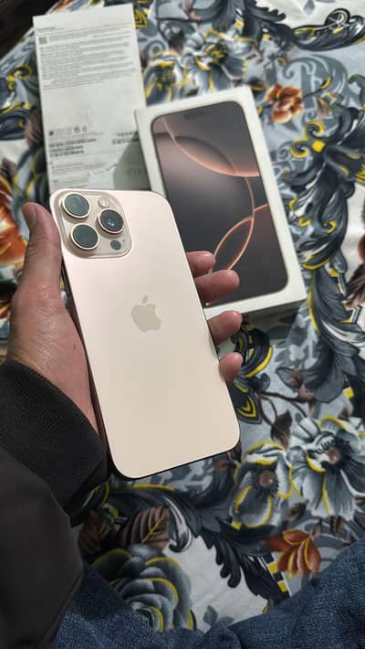 iphone 16 Pro Max Non PTA 256gb with box 95% btry