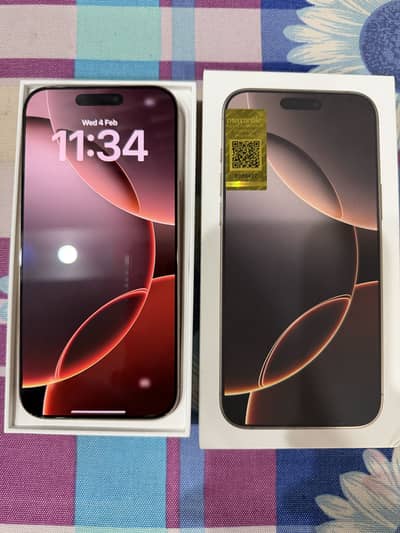 iPhone 16 pro max desert titanium pta approved