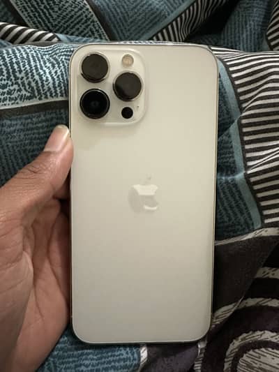 Iphone 13promax non pta jv white colour 128gb 100 health