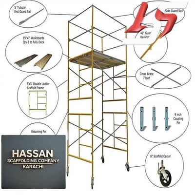 SCAFFOLDING , PORTABLE Frames, SHUTTERING Platform, PIPE FOLDING