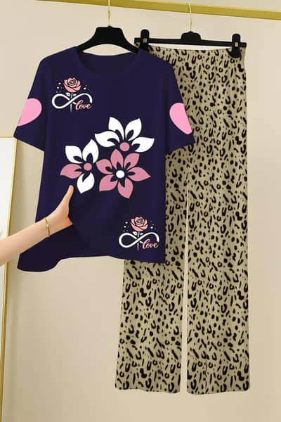 jersey printed nightwear For Women's