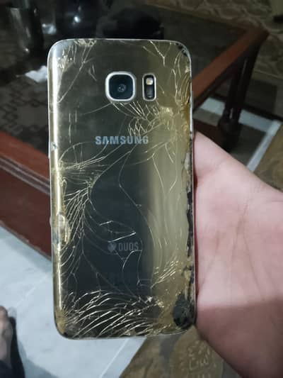 Samsung S7 edge-PTA APPROVE/PANEL AND BACK SHATTERED,