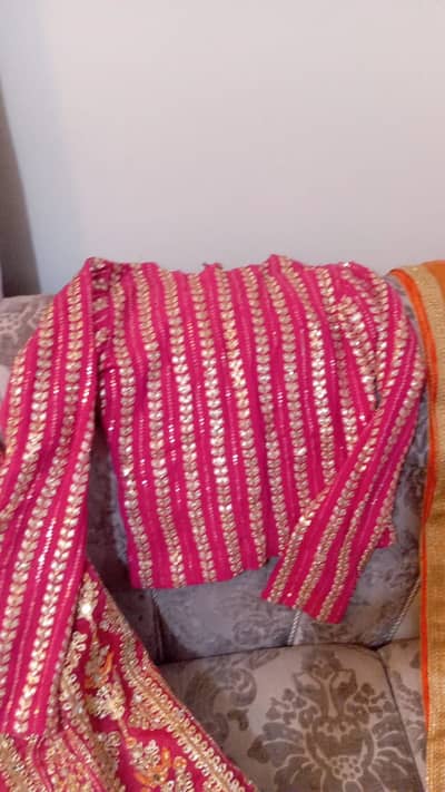 Lehenga, choli and dupatta