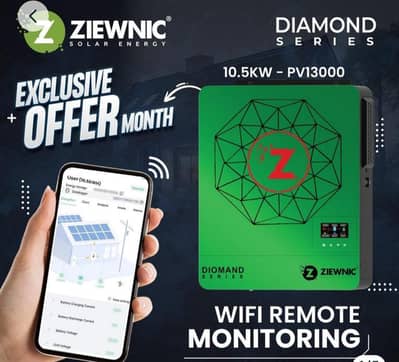 ZIEWNIC Diamond Solar Hybrid Inverter 10.5 (KW) 5G PV13000 ON/OFF/MKS