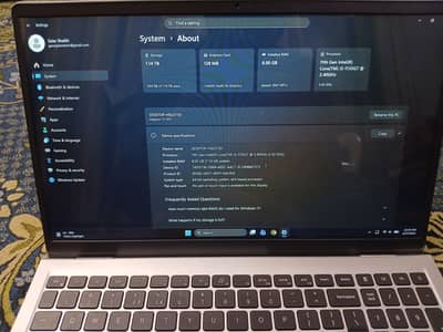 Dell Inspiron 15 3511  i5 11th gen 8gb ddr4 2666 Mhz 256 GB Nvme