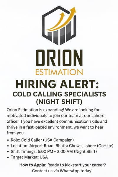 We are Hiring Cold Collar