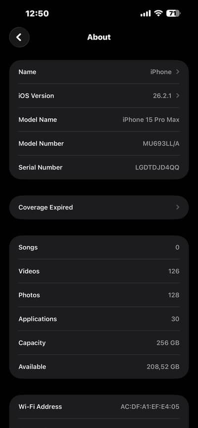 Iphone 15 Pro Max 256 GB