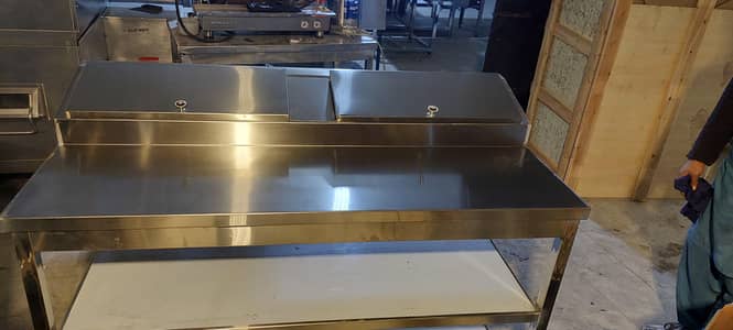 Pizza prop table conveyor oven deck oven Rinnai fryer dough mixer all