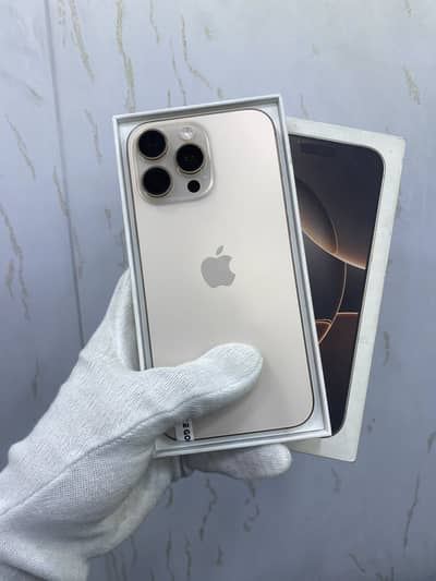 I phone 16 pro Max 256 GB Jv 99% Battery Health 10 by 10 with Box