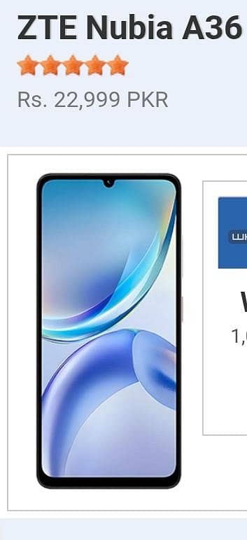 Nubia A36 box open 4gb 64gb