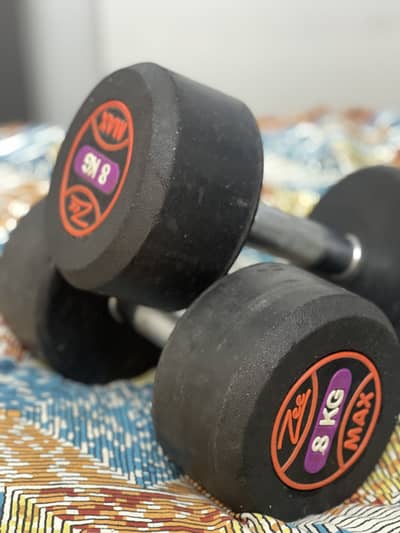 8 kg dumbbells set