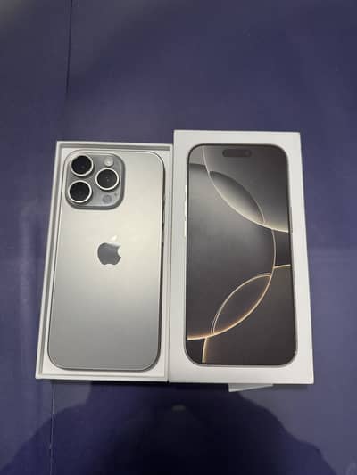 iPhone 16 pro with Box Factory Unlock 10/10
