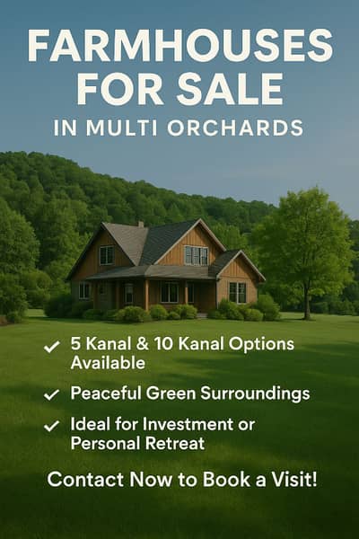 FARM HOUSE PLOTS & CONSTRUCTED AVAILABLE FOR SALE