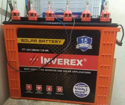 Inverex Tubular Battery ITT 185AH 10 Hours Solar Inverter UPS Computer
