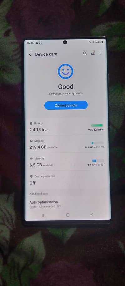 note 20 ultra ofical aprovd 12/256  bake crak no shed no line red ad