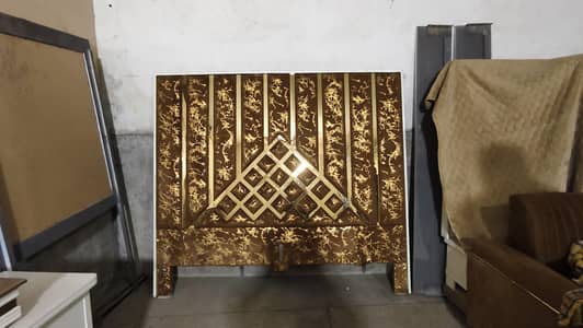 new bed set with sides table long new  with mirror + plus bed form