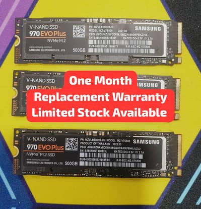 Samsung Laptops 500GB SSD 970 EVOPlus Nvme M. 2